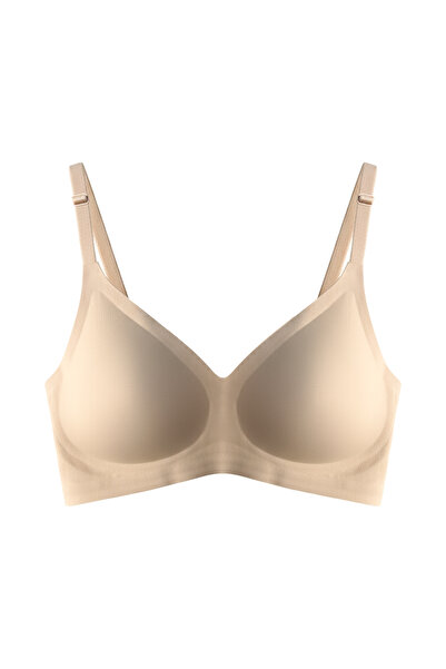 Cottonhill Skin Laser Cut Seamless Bra Ghost Bra with Removable Pads Adjustable Straps with Agraft