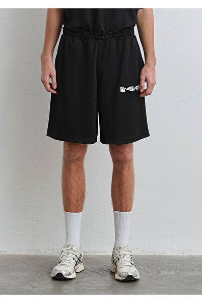 Mavi Mv91 Logo Printed Black Jersey Shorts 0410245 -900