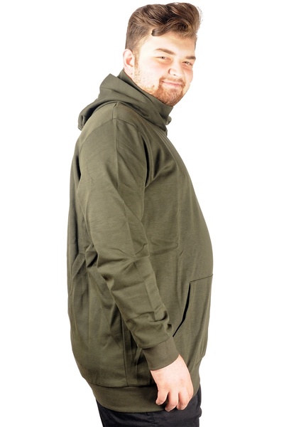 ModeXL Чоловічий світшот - Mode XL, великий розмір, хакі Arm Mask 21505