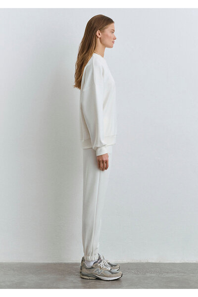 Mavi Lux Touch Велосипедна комір Екрю Світшот 1S10422-70057