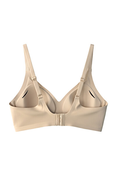 Cottonhill Skin Laser Cut Seamless Bra Ghost Bra with Removable Pads Adjustable Straps with Agraft