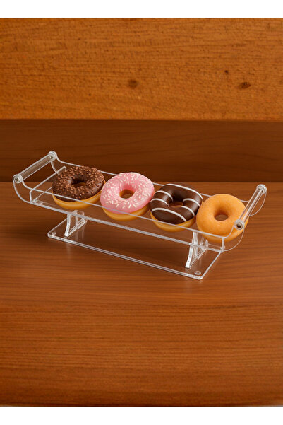 ALQANNAS صحون تقديم اكرلك بقاعده مقاس كبير ذات جودة عاليه جدا