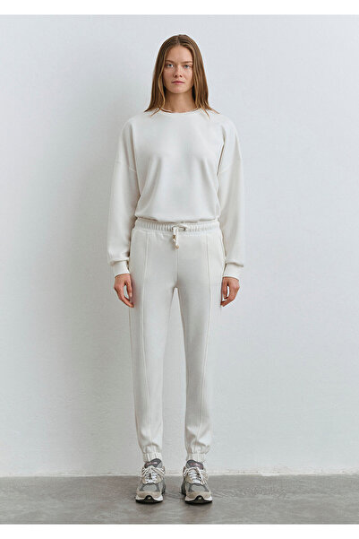 Mavi Lux Touch White Sweatpants 1011076-70057