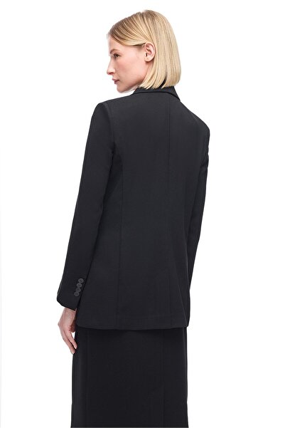 Perspective Black Echos Regular Fit Men's Collar Jacket