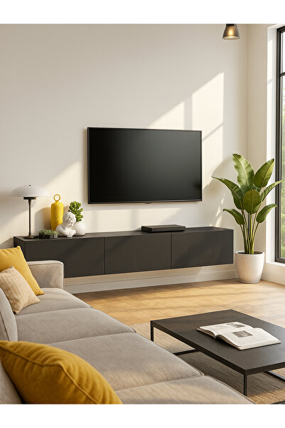 dorpek Cercei Tv Ünitesi 180 Cm Antrasit