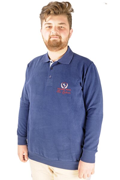 ModeXL Mode Xl Ανδρικό Sweat Polo Thessaloniki Young Rich 20444 Indigo