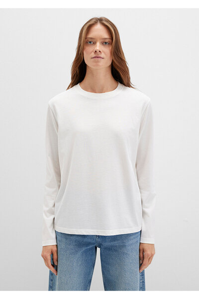 Mavi Langärmliges Basic-T-Shirt mit lockerer Passform 1613038 -70057