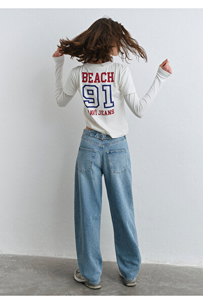 Mavi Pantaloni Jean Mid Blue Slefuit Lisa All Blue 1010938 -89253