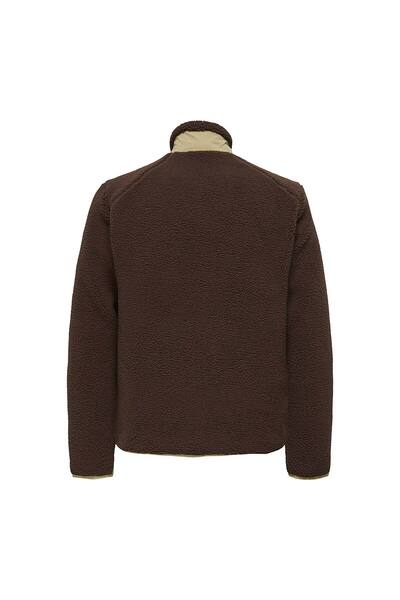 Only & Sons Ανδρικό καφέ φλις μπουφάν Dallas Life (22025599-CBN)