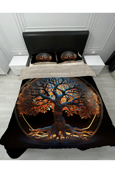 yok yok evim eve dair her şey Welsoft Pofuduk Çift Taraflı YAŞAM AĞACI  Desen...