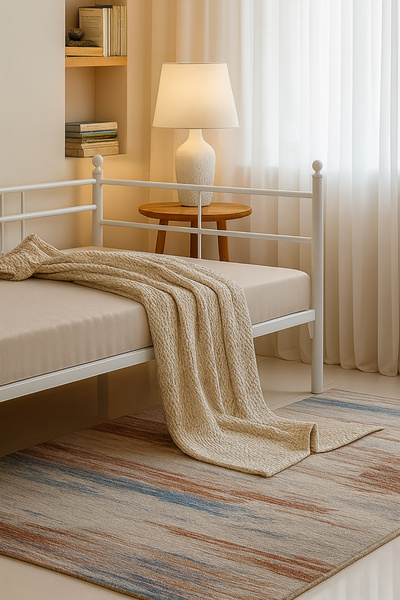 Unimet Soho Daybed Tek Kişilik Sedir Metal Karyola Beyaz