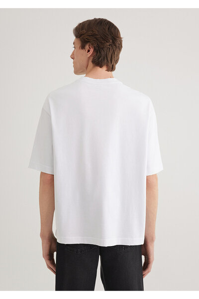 Mavi Λευκό Basic T-Shirt - Boxy Fit 0612489 -620