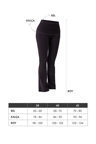 Silinsta Women's Black High Waist Shaping / Sculpting Flared Soft Touch Sports Leggings