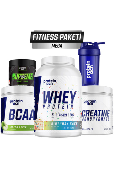 Proteinocean Fıtness Paketi Mega - Birthday Cake Yeşil Elma