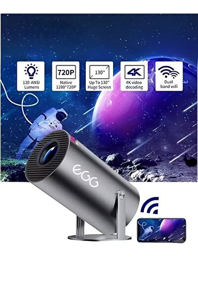 EGG Professional Smart Portable Projector 4k Wifi 6 Android 11 Advanced Home Theater 5.0 (4)