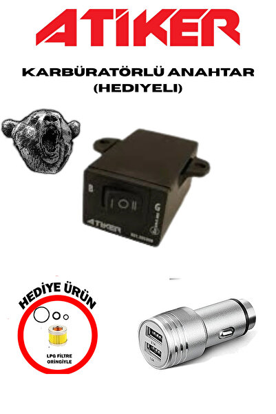 ATİKER Atiker Karbüratörlü Lpg Düğme - Anahtar / 01.003000
