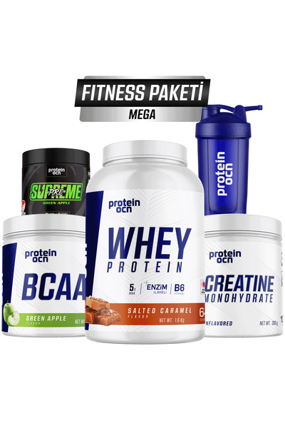 Proteinocean Fıtness Paketi Mega - Salted Caramel Yeşil Elma