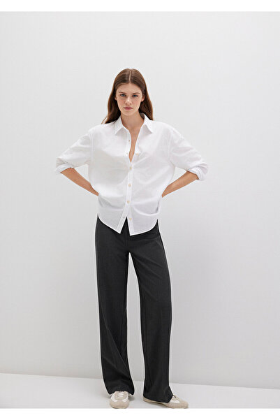 Mavi Λευκό πουκάμισο με φαρδιά εφαρμογή - 1210873 -620