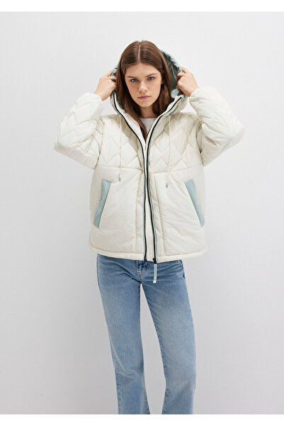 Mavi Αδιάβροχο K με κουκούλα Ecru Quilted Jacket 1110499-86412