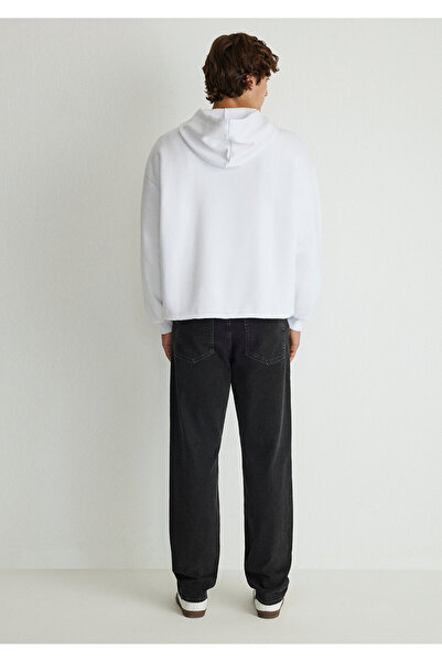 Mavi Elastic Waist Hooded White Sweatshirt 0S10168-620