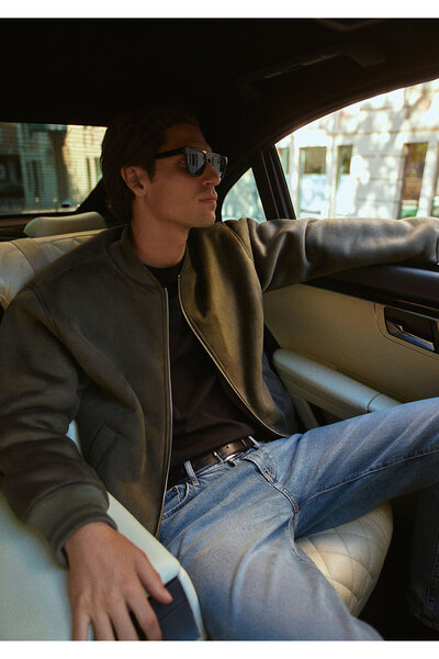 Mavi Brown Faux Suede Jacket Loose Fit / Loose Relaxed Fit 0110392 -87538