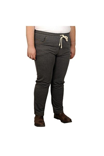 ModeXL Ανδρικό Anthracite Plus Size Seasonal Sweatpants20005