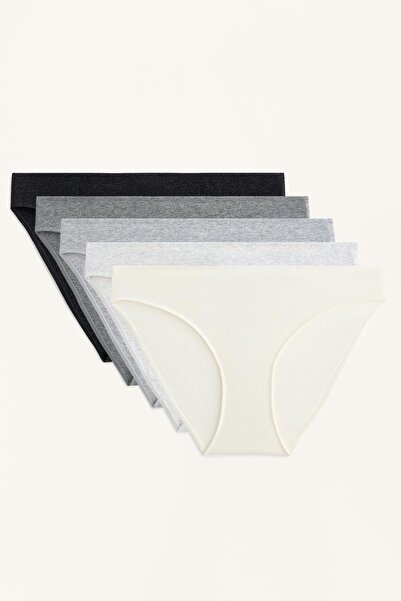 Oysho 5'li klasik fitilli pamuklu karışımı külot