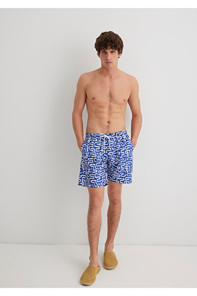 Mavi Μπλε εμπριμέ μαγιό -0911480-70758