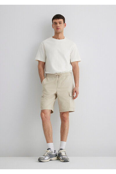 Mavi Beige Cargo Shorts 0410107-70039