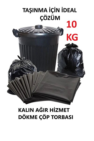 EFTAPLAST 80*110 Endüstriyel- Extra Kalın Çöp Poşeti (10 KG)