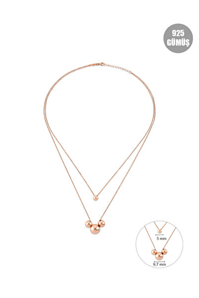 KURSHUNI Bubbles(İKİLİ), 925 Ayar Gümüş Kolye.