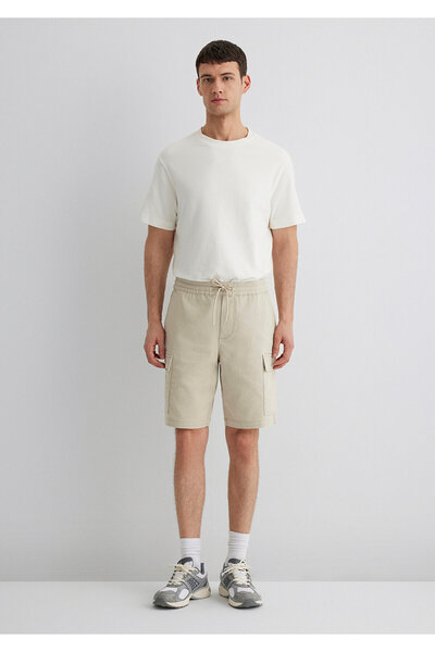 Mavi Beige Cargo Shorts 0410107-70039