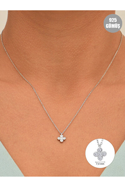 KURSHUNI Yonca, 925 Ayar Gümüş Kolye., "dikkat Şans Getirir!"