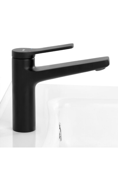 Maison Mex Baterie lavoar, SUNRISE, L.11.6 l.13 H.15.8 cm, negru mat