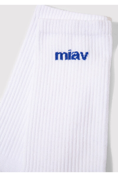 Mavi Бели чорапи с щампа Miav0911440-620