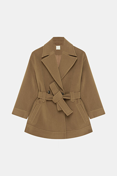 W Collection VİZON YÜN KARIŞIMLI KABAN