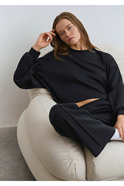 Mavi Μαύρο φούτερ Crew Neck 1s10061-900