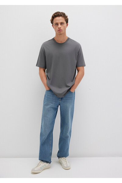 Mavi Γκρι Basic T-Shirt Loose Fit / Loose Relaxed Fit 066249 -86569