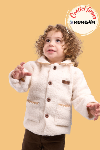 Mumenim Waterproof and Windproof Baby Plush Coat - Lined Inside, Warm Baby Winter Coat for Girls and Boys
