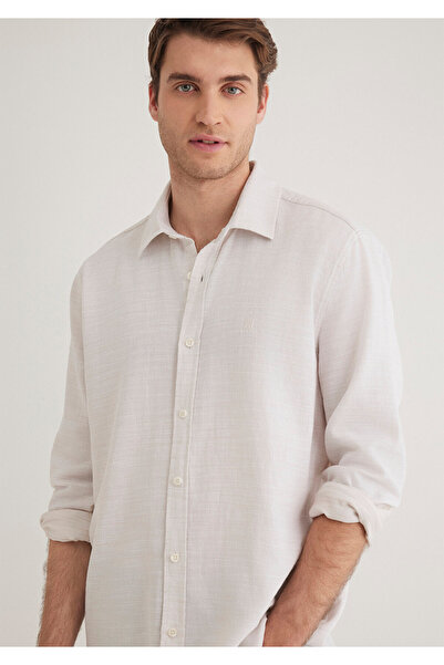 Mavi Λευκό πουκάμισο Slim Fit / Slim Fit0210053-70004