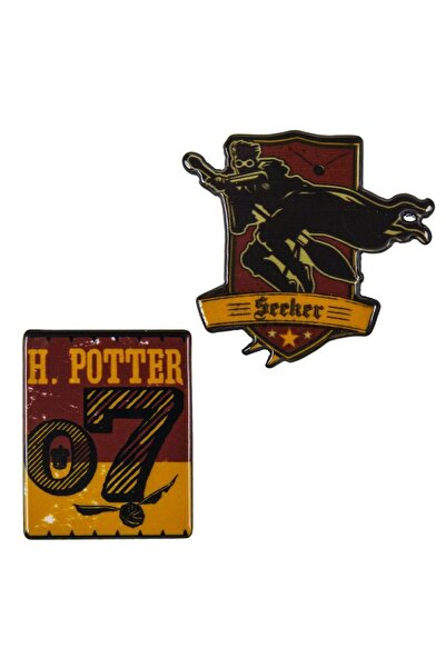 Harry Potter Set de 2 insigne Harry Potter Quidditch, 4 x 3,5 cm