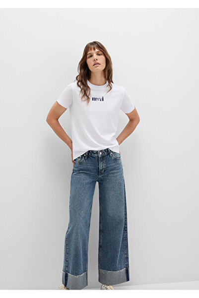 Mavi Tricou alb imprimat Regular Fit / Regular Fit1612241-620