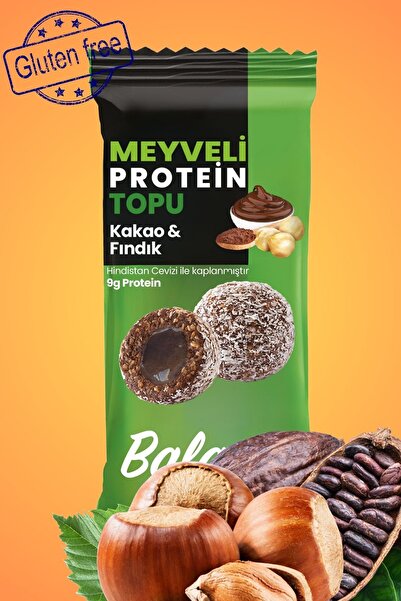 balanu كرات البروتين بالكاكاو والفواكه والبندق 55 جرام × 3 قطع