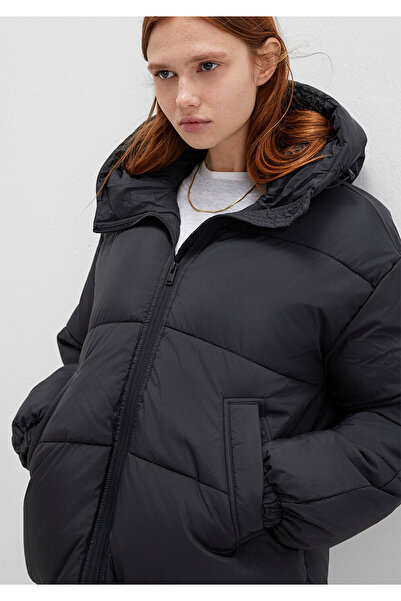 Mavi Hooded Black Puffer Jacket 1110199 -900