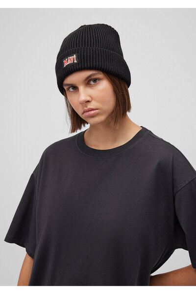 Mavi Logo Printed Black Beret 1912023-900