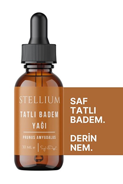 STELLIUM Tatlı Badem Yağı 30 ml Soğuk Sıkım (%100 Doğal)-Sweet Almond Oil