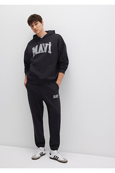 Mavi Logo Printed Black Sweatpants 0010207-900