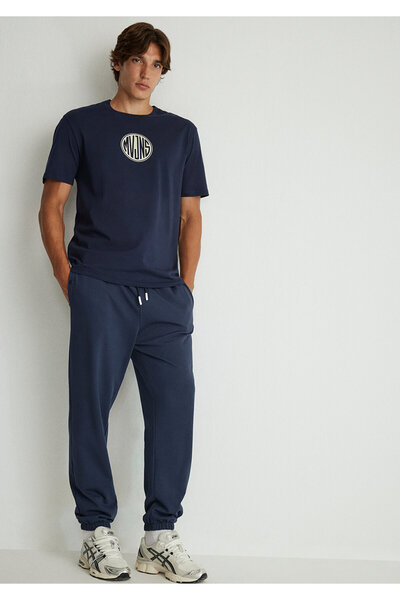 Mavi Φούτερ με εμπριμέ λογότυπο Navy Blue Mvjns - 0010175 -70490