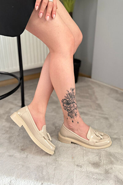 Preshley Дамски мокасини Flex Beige Rugan за ежедневно носене