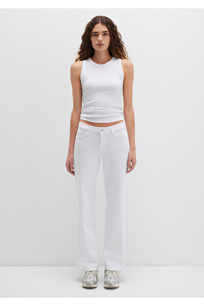 Mavi Deli Dolu Everyday Casual Λευκό Jean Παντελόνι 1010485183